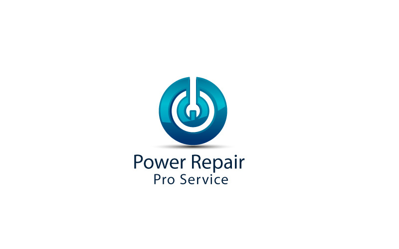 Power Repair logotyp designmall