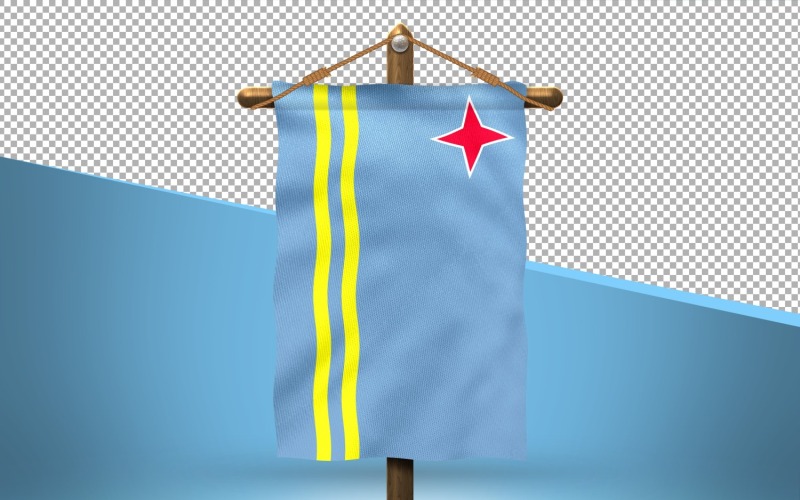 Aruba Visí Vlajka Design Pozadí