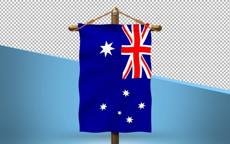 Australien hänga flagga design bakgrund
