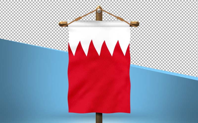 Bahrain Hang Flagga Design Bakgrund
