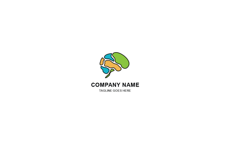 Brain Logo Vector Template