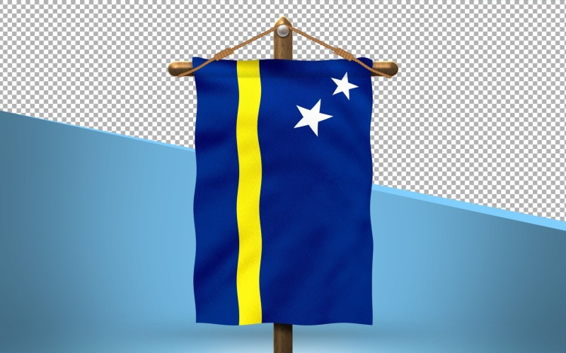 Curacao Hang Flag Design Bakgrund