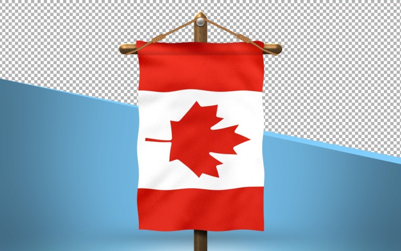 Kanada hänga flagga design bakgrund