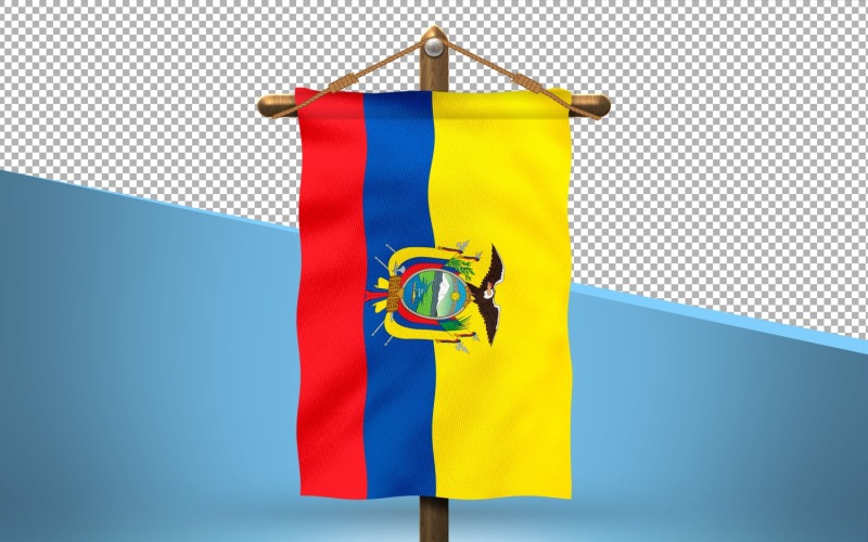 Ecuador hängen Flag Design-Hintergrund