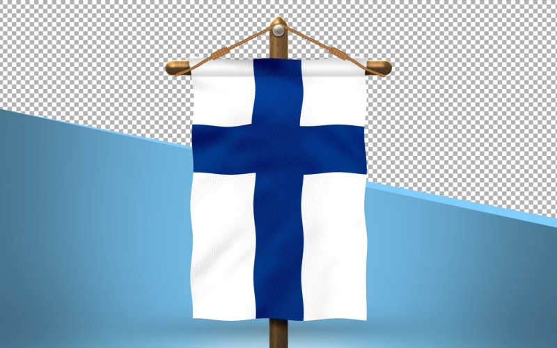 Finland Hang Flag Design Bakgrund