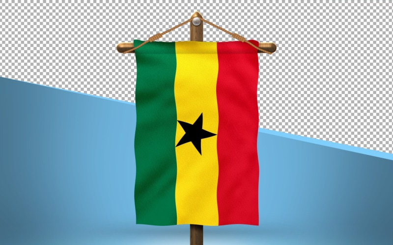 Ghana Hang Flag Design-Hintergrund