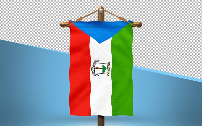 Guinée équatoriale Hang Flag Design Background