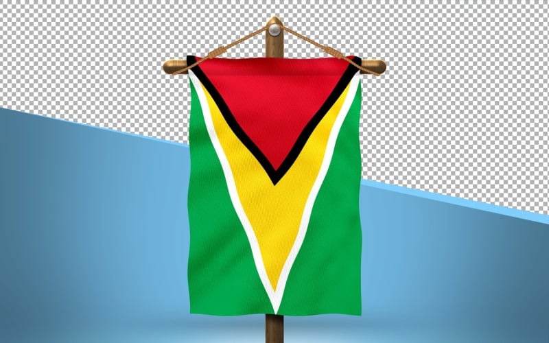 Guyana Hang Flag Design Background