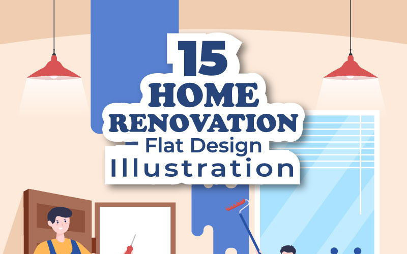 15 Hemrenovering eller reparation Illustration