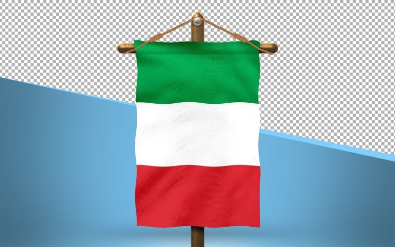 Italien hänga flagga design bakgrund