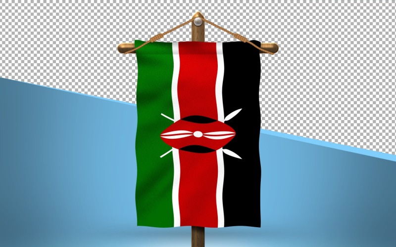 Keňa Pověste Vlajka Design Pozadí