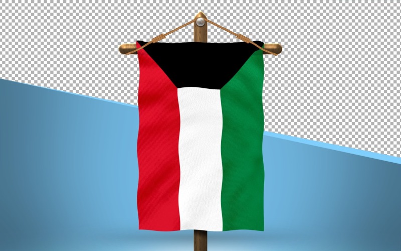 Kuwait Hang Flag Design Bakgrund