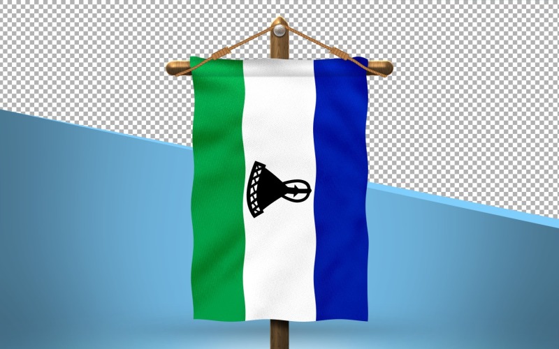 Lesotho Hang Flag Design Background
