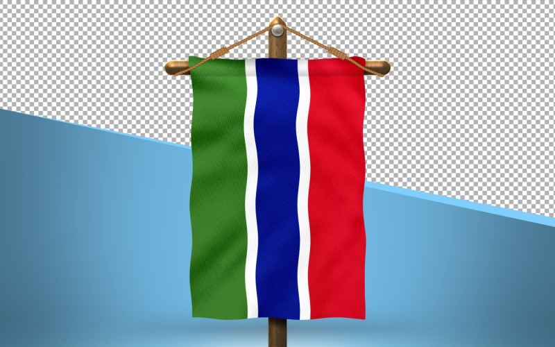 Lo sfondo del design della bandiera di Hang Gambia