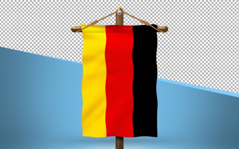 Německo Pověste Vlajka Design Pozadí