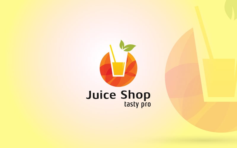 Plantilla de diseño de logotipo de jugo de naranja