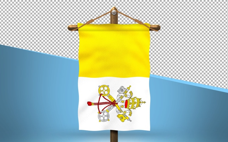 Santa Sede Hang Flag Design Background