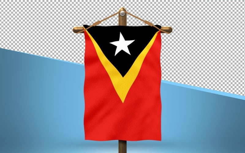 Timor oriental (voir Timor-Leste) Hang Flag Design Background