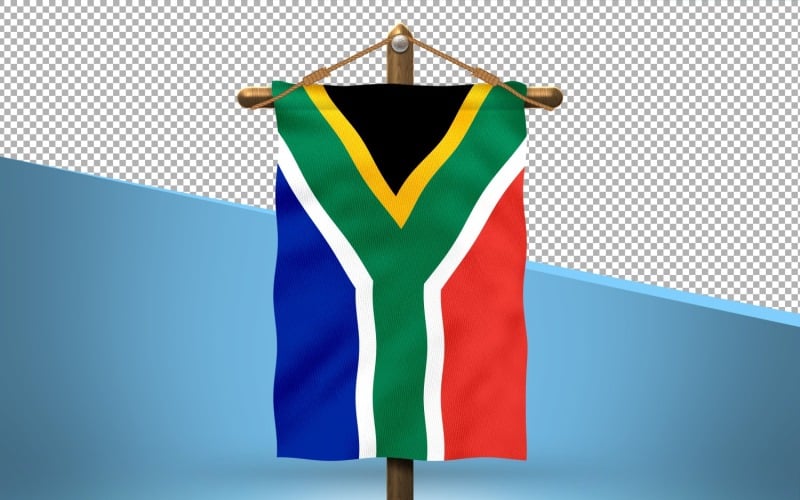 Fondo de diseño de bandera colgante de Sudáfrica