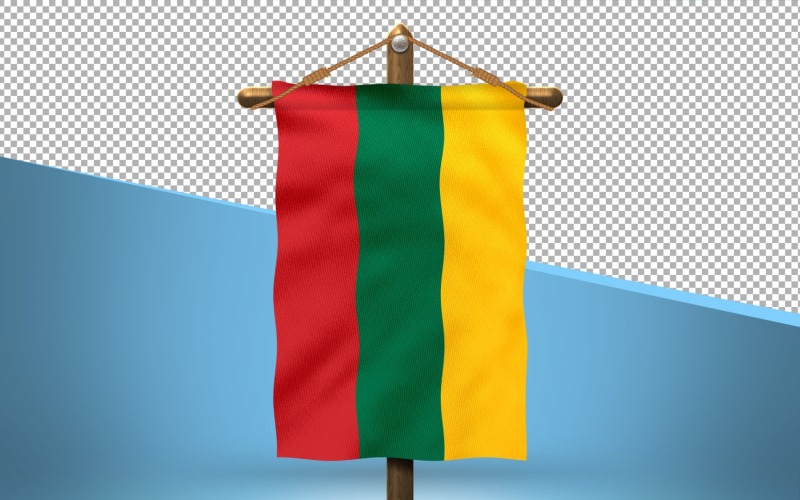 La Lituania Hang Flag Design Background