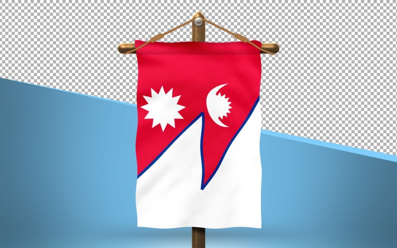 Nepal Asmak Bayrağı Tasarım Arka Planı