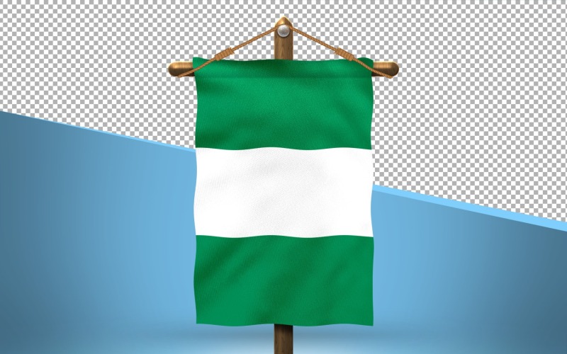 Nigérie Visí Vlajka Design Pozadí