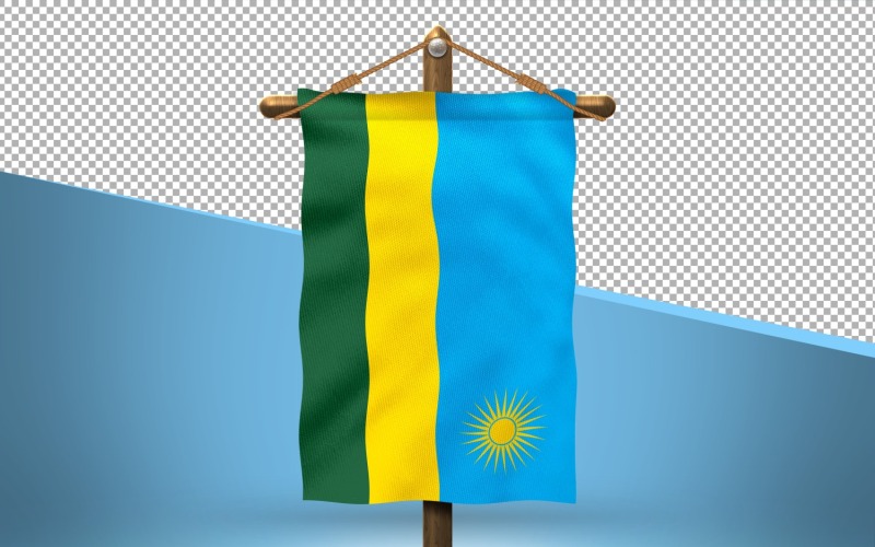 Rwanda Hang Flag Design Bakgrund