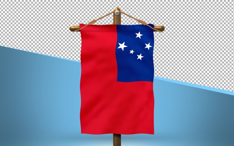Samoa Hang Flagga Design Bakgrund