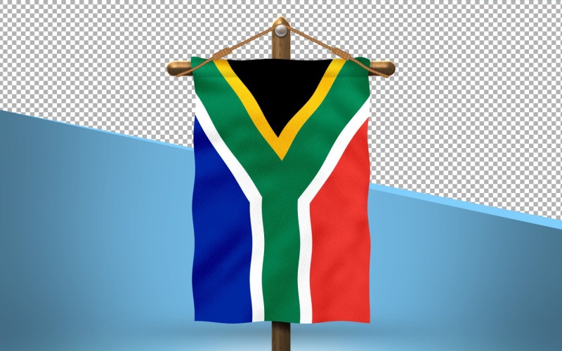 Sydafrika hänga flagga design bakgrund