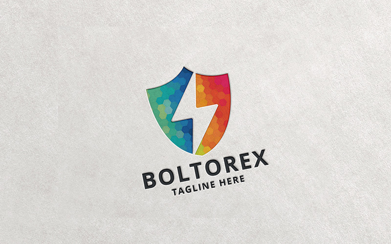Profesjonalne logo tarczy Boltor
