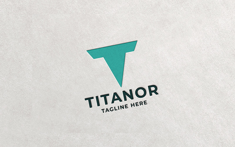 Professionelles Titanor Letter T-Logo