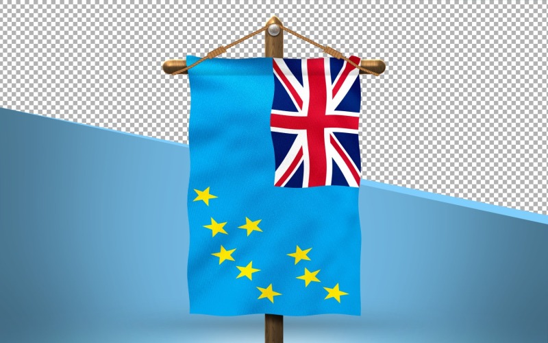 Tuvalu Asmak Bayrak Tasarım Arka Planı