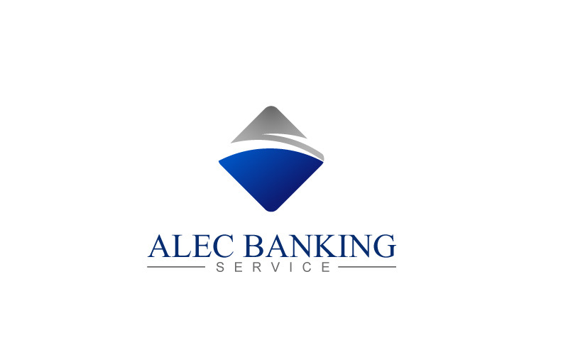 Modello di progettazione del logo del servizio bancario