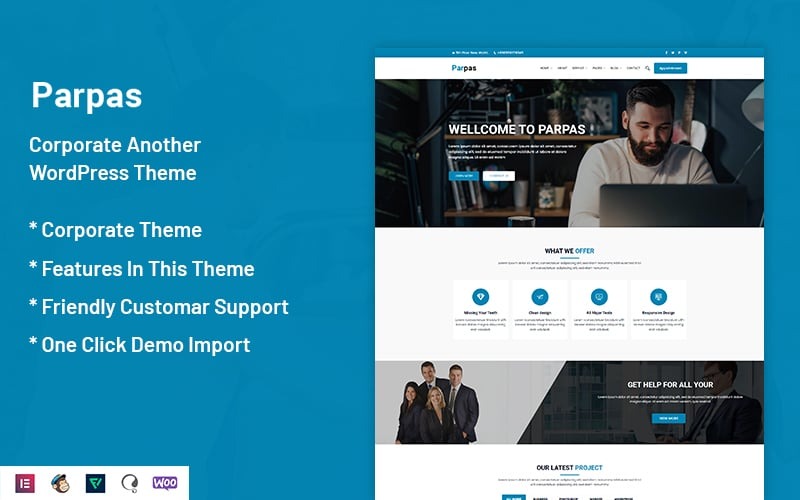 Parpas - Entreprise Un autre thème WordPress
