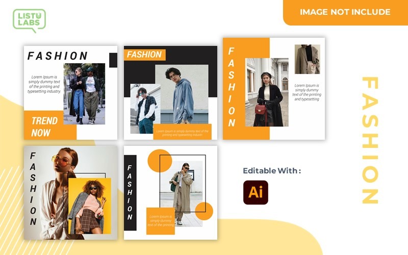 Instagram Feed Fashion 235004 TemplateMonster