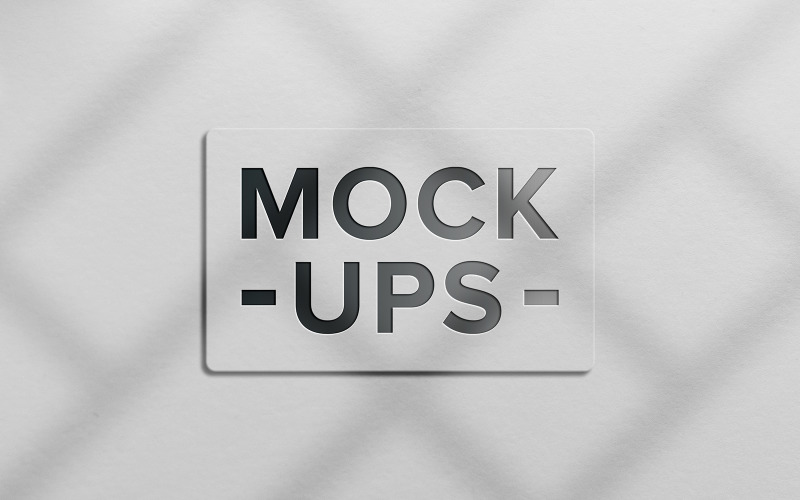 Paper Logo Mockup Design Psd
