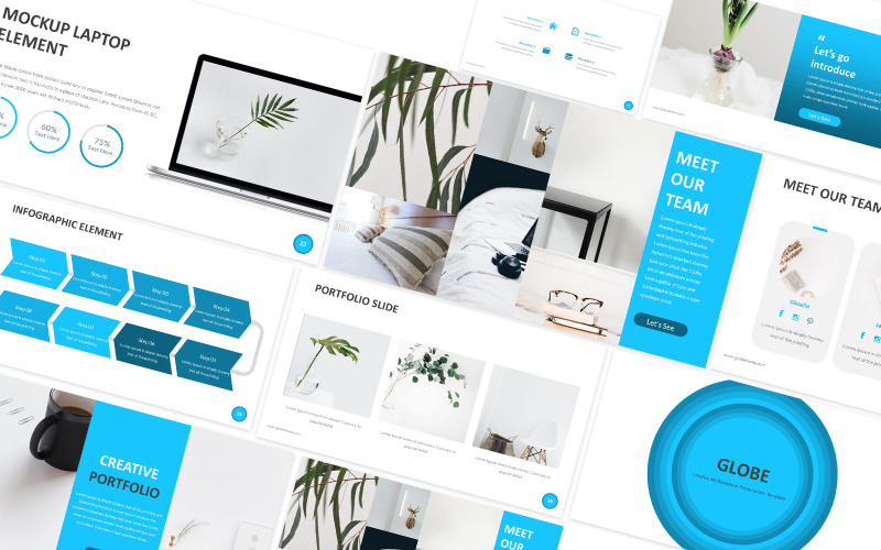 Globe Creative Mehrzweck-Powerpoint-Vorlage - TemplateMonster