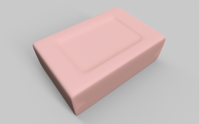 Savon de bain Low-poly modèle 3D