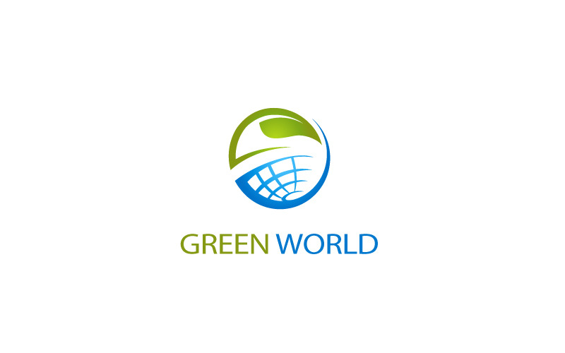 Дизайн логотипа Green World Business