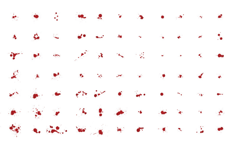 Pennelli Splatter Imposta Illustrazione Vettoriale