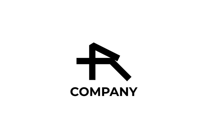 Logotipo de letra de combinação de monograma FA