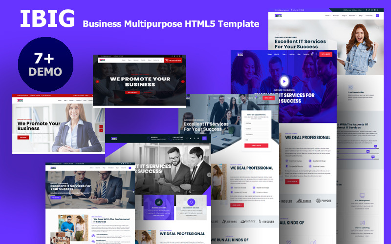 IBig – багатоцільовий бізнес-шаблон Bootstrap5 HTML5