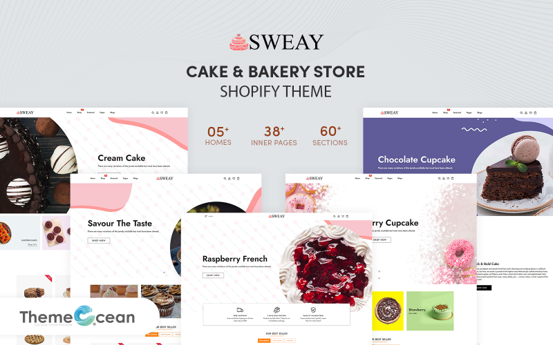Sweay - адаптивна тема Shopify для тортів і хлібобулочних виробів