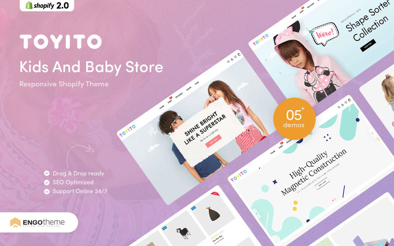 Toyito - Winkel voor kinderen en baby's Shopify-thema