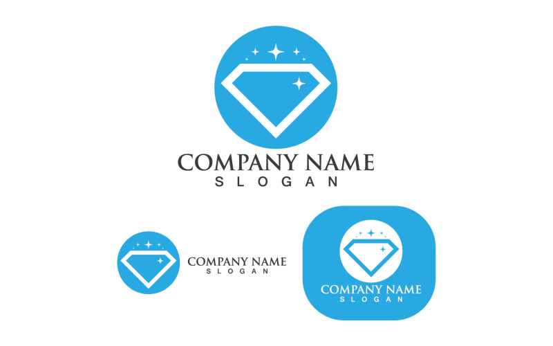 Gyémánt Logo és Szimbólum Sablon