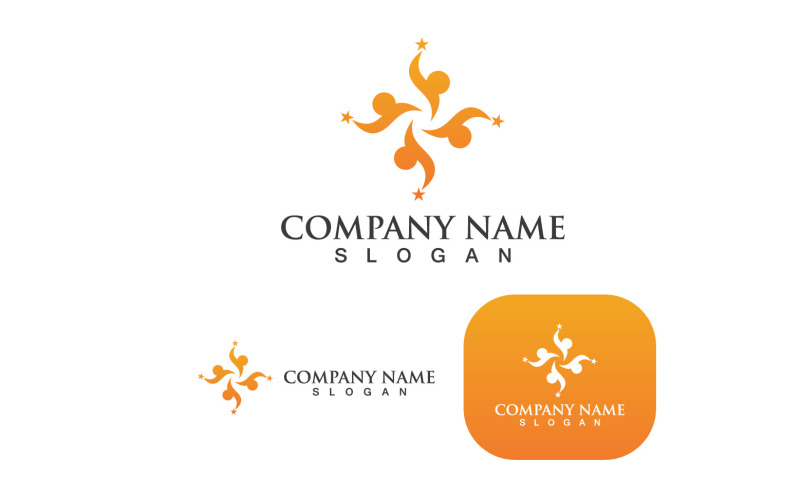 Community Group Logo, Network And Social Icon Vector 2