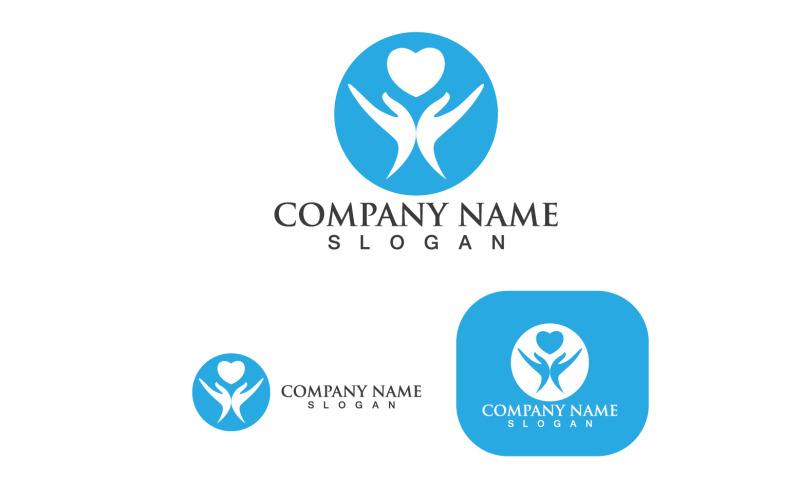 Hand Care Logo Template vector Stock Vector Image & Art - Alamy