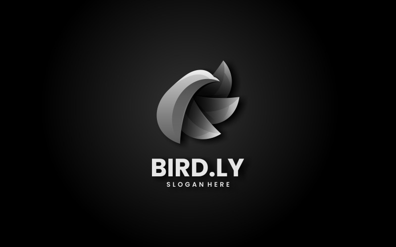 Vector Bird Color Gradient Logo