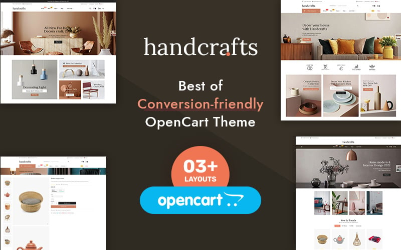 Handcrafts - Home Decor Opencart Responsive Theme