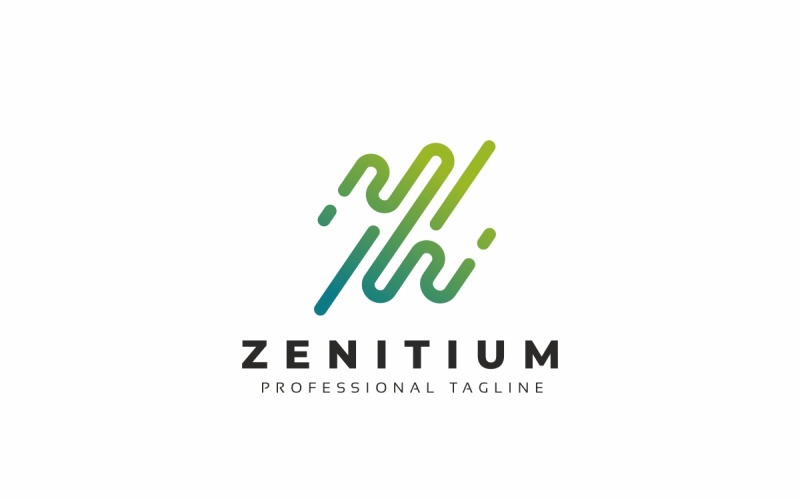 Stylové logo Zenitium Z Letter Line